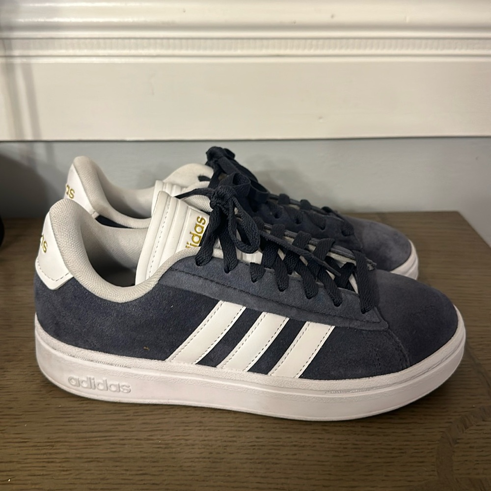 Adidas Grand Court Alpha Sneaker Blue Suede